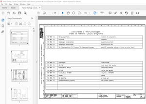 Terex Crane CC8800 1600T Electric Systems &amp; Circuit Diagram PDF Manual EN+DE – DOWNLOAD