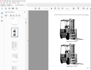 Komatsu FORKLIFT Truck FG20S-2 FG25S-2 Shop Manual - PDF DOWNLOAD   