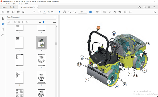 AMMANN ARX 36-2 ARX 40-2 ARX 45-2 MANUALE D’USO - PDF