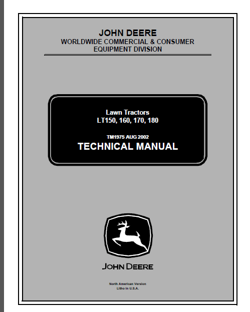 Models Lt150 Lt160 Lt170 Lt180 Lawn And Garden Tractor Service Repair Manual – PDF DOWNLOAD