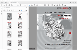 Steyr MO174V40 Marine Turbo Diesel Solas Parts Manual_482290001 – PDF DOWNLOAD