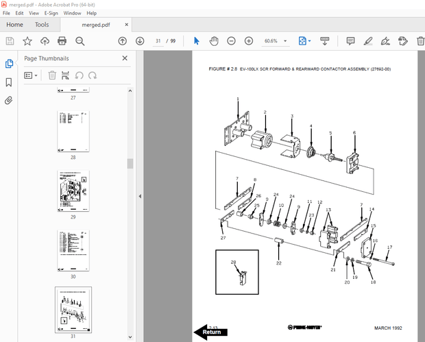 BT Prime-Mover RS50BTH Electric Truck Parts Manual - PDF DOWNLOAD 