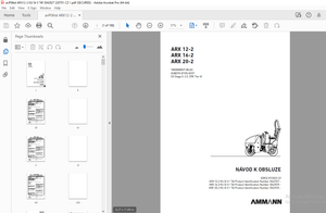 AMMANN ARX 12-2 ARX 16-2 ARX 20-2 TANDEMOVÝ VÁLEC NÁVOD K OBSLUZE - PDF