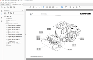 Ammann ARS 130 Single Drum Roller Parts Catalogue Manual 2393004 - PDF