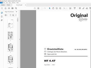 Pottinger Tractor HIT 4.47 Spare parts list Manual – PDF DOWNLOAD