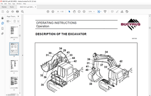 CAT Bucyrus RH 30F Hydraulic Excavator Operating Instructions Manual BI651501 – PDF DOWNLOAD