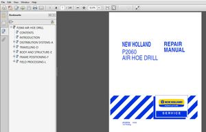 NEW HOLLAND P2060 AIR HOE DRILL SERVICE REPAIR MANUAL (87478755) – NEW HOLLAND P2060