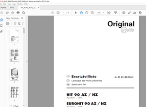 Pottinger Tractor HIT 90 AZ NZ EUROHIT 90 AZ NZ Spare parts list Manual – PDF DOWNLOAD