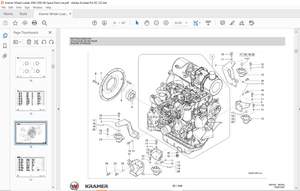 KRAMER Wheel loader 5065 5065L Spare Parts List Manual SN349040001 – PDF DOWNLOAD