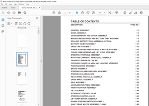 Bendi Landoll Forklift B3/30 Parts List Manual F-493-0808  – PDF DOWNLOAD