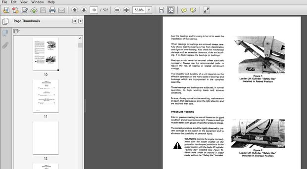 New Holland Ford Tractor Backhoe Loader 455 Service Repair Manual (40045510) New Holland Ford