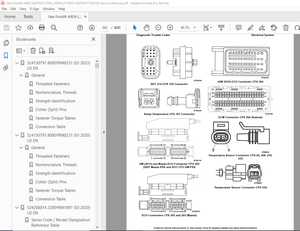 Yale Forklift A909 (GDPGLP170VX, GDPGLP190VX GDPGLP175VX36) Service Manual PDF