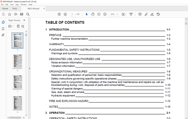 Cat Bucyrus 6040 RH170B Hydraulic Excavator Operating Instructions Manual BI651404 – PDF DOWNLOAD