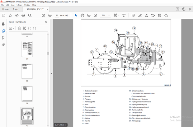 AMMANN ASC 170 INSTRUKCJA OBSŁUGI 3001339 PDF