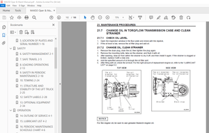 Hamech Forklift MAX50 MBX50 Operation &amp; Maintenance Manual - PDF DOWNLOAD