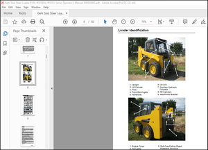 Gehl R105 R105 (EU) R105 X-Series Skid-Steer Loader Operator’s Manual 50950260 – PDF DOWNLOAD