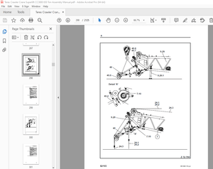 Terex Crawler Crane Superlift CC3800 650 Ton Assembly Manual – PDF DOWNLOAD