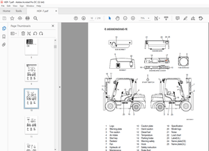 Hyundai HDF-7 Series Forklift Operator’s Manual 2023 PDF