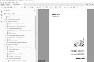 AMMANN eARX 26-2 TANDEMOVÝ VÁLEC NÁVOD K OBSLUZE 3000000 PDF