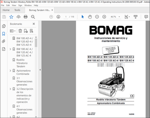 Bomag BW 100 AD-4 BW 120 AD-4 BW 125 AD-4 BW 100 AC-4 BW 120 AC-4 BW 125 AC-4 Service Manual PDF
