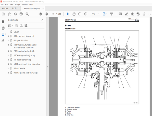 Komatsu WA150-6 Wheel Loader Shop Manual SEN04884-06 - PDF DOWNLOAD