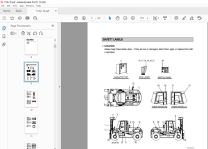 Hyundai 110D/130D/140D/160D-7E Forklift Operator’s Manual 2023 PDF