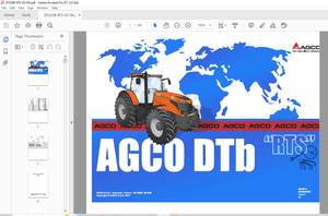 AGCO NA DTB Series DT205B DT225B DT250B DT275B Tier 3 Repair Time Schedule Manual 4346481M2 – PDF 