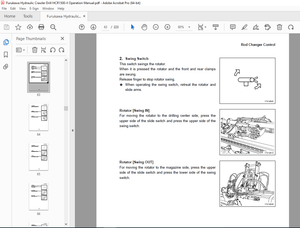 FURUKAWA HCR1500Ⅱ  HYDRAULIC CRAWLER DRILL Operation Manual PDF DOWNLOAD