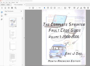 Mercedes-Benz 316CD1/416CD1 2000-2006 Sprinter Fault Code Guide Manual - PDF DOWNLOAD