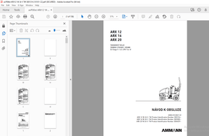 AMMANN ARX 12 ARX 16 ARX 20 TANDEMOVÝ VÁLEC NÁVOD K OBSLUZE PDF