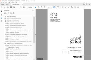 AMMANN ARX 36-2 ARX 40-2 ARX 45-2 MANUEL UTILISATEUR - PDF