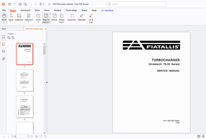 Fiatallis Turbocharger(Airesearch TE-06 Series)Service Manual -  PDF DOWNLOAD
