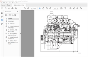 Komatsu 12V170-2 Series Engine Shop Manual SEBM036601 – PDF DOWNLOAD