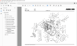 Ammann AV 70 X Tandem Roller Parts Manual 4062129 - PDF