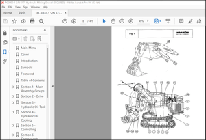 Komatsu PC3000-1 Hydraulic Mining Shovel Shop Manual SMPC30006171 – PDF DOWNLOAD