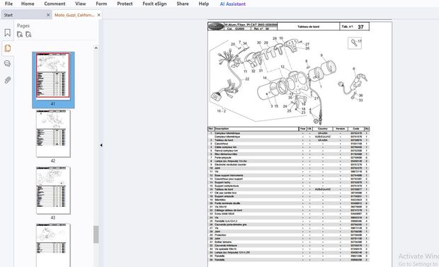 Moto Guzzi Calif.Alum.Titan. PI CAT 2003 Catalogue de pieces de rechange - PDF DOWNLOAD