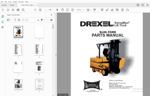 Drexel SL66 Ford SwingMast Lift Truck Parts Manual f-428-0507 – PDF