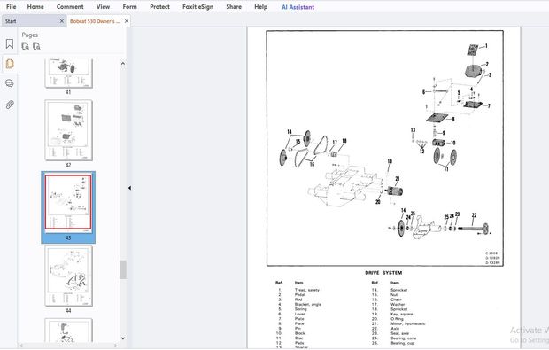 Bobcat 530 Owner’s Manual 6556175 – PDF DOWNLOAD