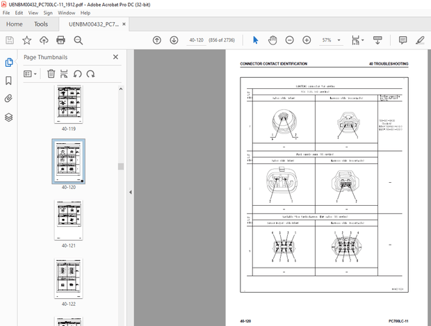 Komatsu HYDRAULIC EXCAVATOR PC700LC -11 SERVICE REPAIR WORKSHOP  Manual UENBM00432 - PDF DOWNLOAD