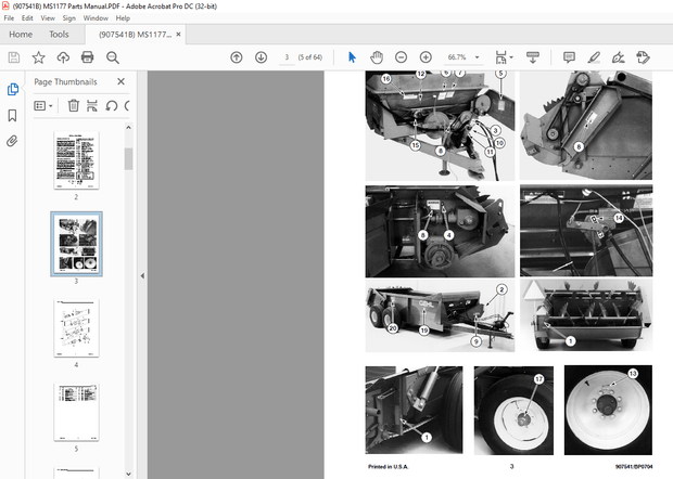 Gehl Manure Spreader 1177 Parts Manual(907541) – PDF DOWNLOAD