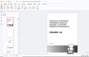 Cagiva Cocis Cruiser 125 Workshop Manual - PDF DOWNLOAD