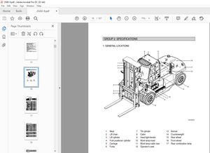 Hyundai 250D-9 Diesel Forklifts Trucks Service Manual 2023 – PDF DOWNLOAD