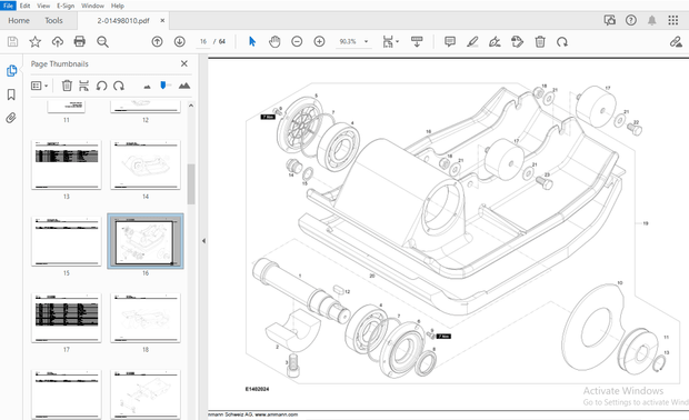 AMMANN APF 15/40 HONDA GX120UT3 PARTS MANUAL 30000001 PDF