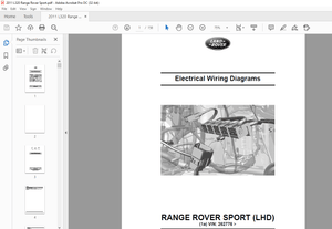 2010 Land Rover L320 Range Rover Sport (LHD) Electrical Wiring Diagrams Manual – PDF DOWNLOAD