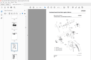 Crown Forklift C-5 Engine Diesel Pneumatic Parts Manual - PDF DOWNLOAD