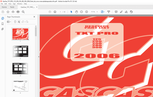 2006 Gasgas TXT pro 125/200/250/280/300 Parts List Manual - PDF DOWNLOAD
