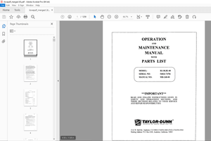 Taylor-Dunn B2-38,B2-48 Operation &amp; Maintenance With Parts Manual S.NO 54833-74781 - PDF DOWNLOAD