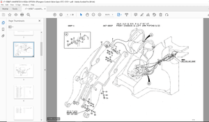 Kawasaki 95ZIII Option Wheel Loader 3-Plungers Control Valve Spec Parts Manual - PDF DOWNLOAD