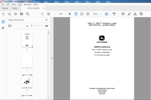 John Deere 410K TMC Backhoe Loader Parts Catalog Manual   PDF DOWNLOAD