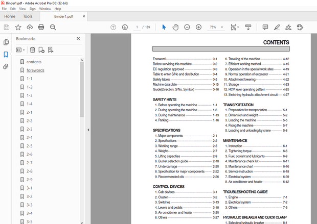 Hyundai R250LC-7A Hydraulic Excavator Operator’s Manual – PDF DOWNLOAD